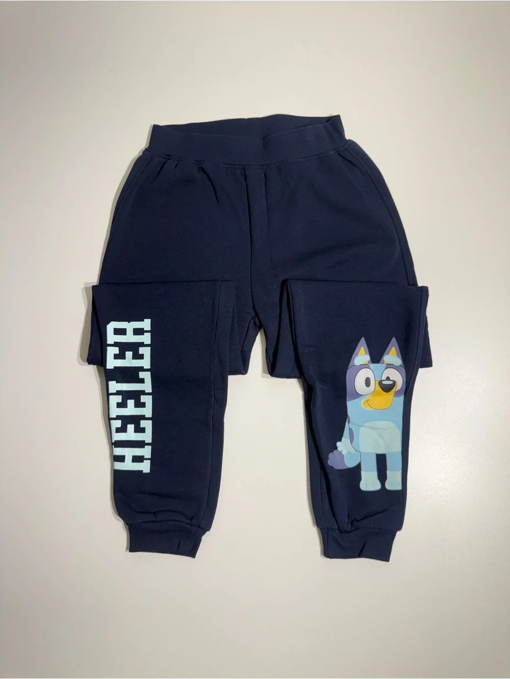 Bluey & Bingo Kids Navy and Cream Jogger Set unisex Sz 10-12